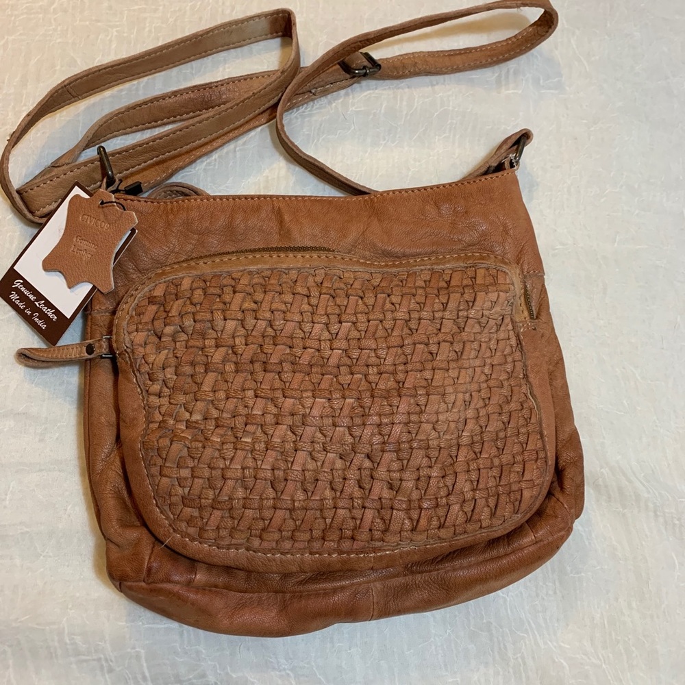 Civico 9 genuine leather crossbody bag